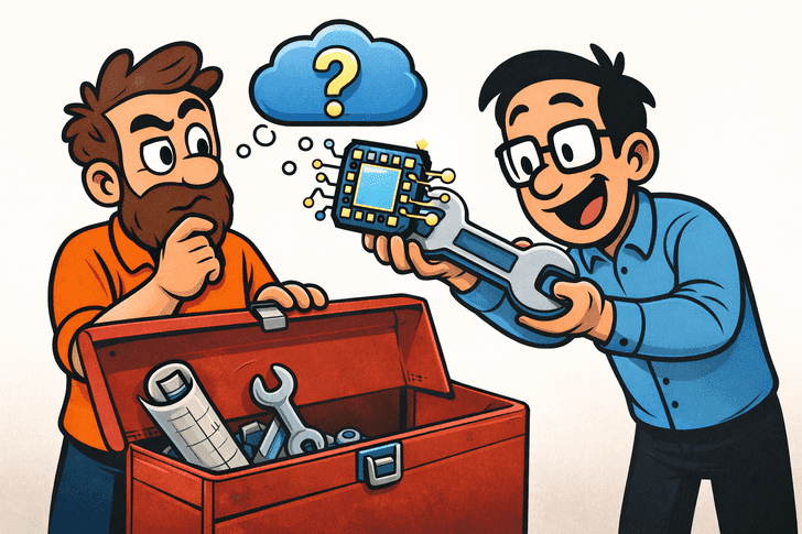 Overview of AI tools and categories used by software architects in Q1 2026, covering research, brainstorming, planning, coding, and quality assurance