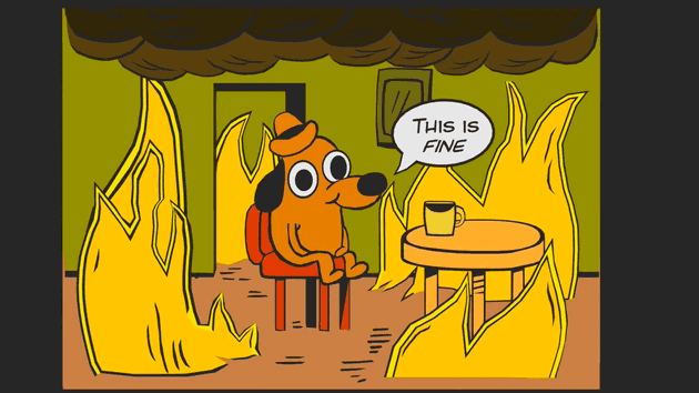 featured image - this is fine meme