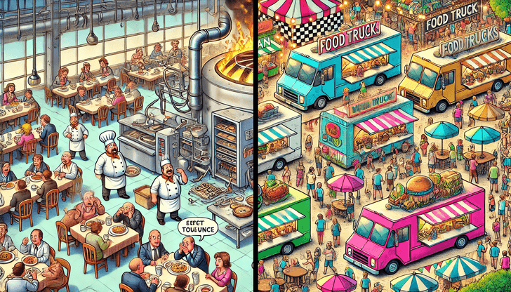Food truck festival as services architecture